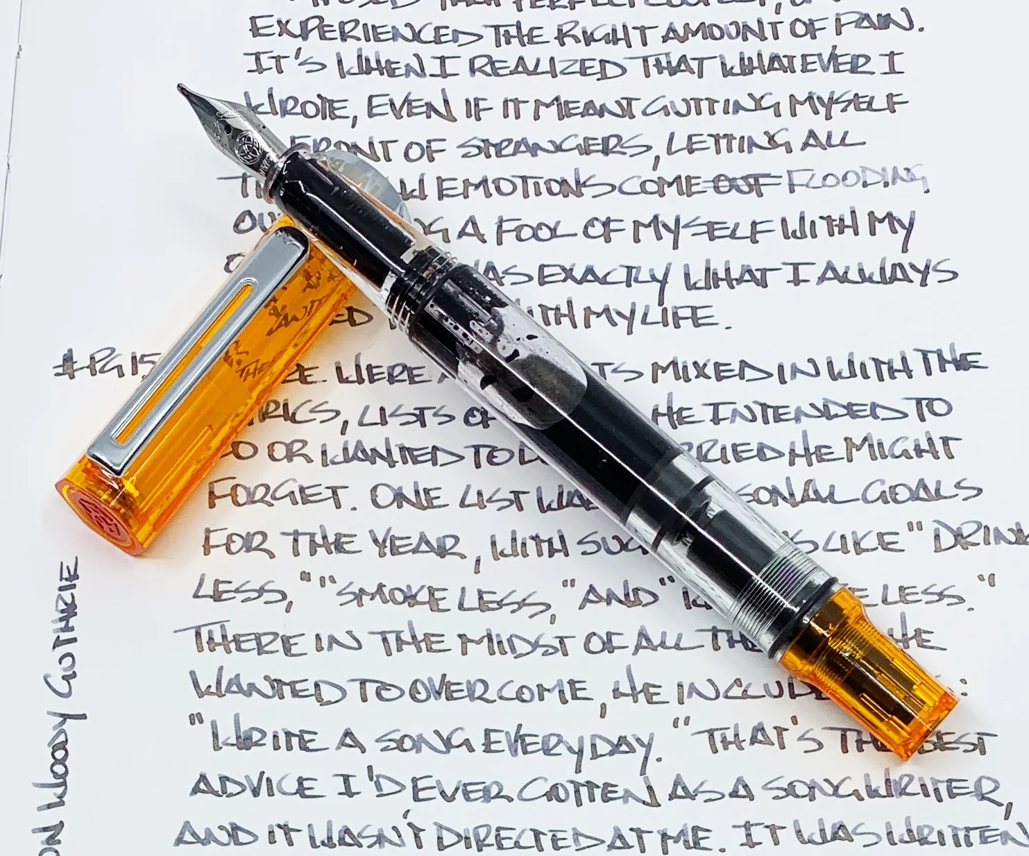 TWSBI ECO 1.1 mm Stub and Robert Oster Barossa Gilt Ink Review